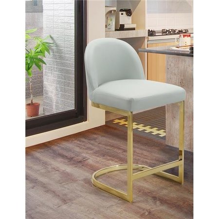 CHIC HOME Chic Home FCS9478-US Modern Contemporary Airlie Counter Stool Chair; Silver FCS9478-US